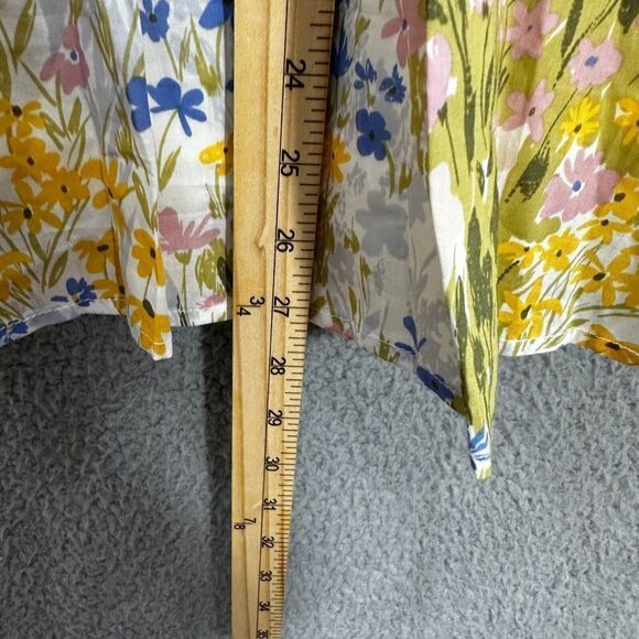 Wildfox Dress womens large yellow Flower Fields Pastel ruffle cottagecore boho - Picture 3 of 8